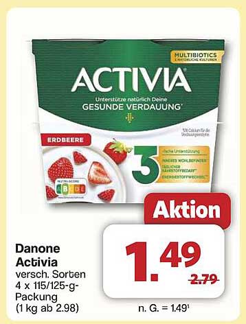 Danone Activia Erdbeere – Unterstütze Deine gesunde Verdauung!