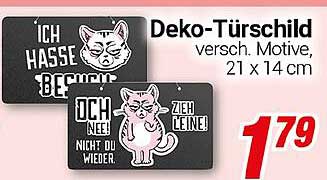 Deko-Türschild - verschiedene Motive, 21 x 14 cm