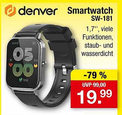 Denver Smartwatch SW-181 – Viele Funktionen zu einem unglaublichen Preis!