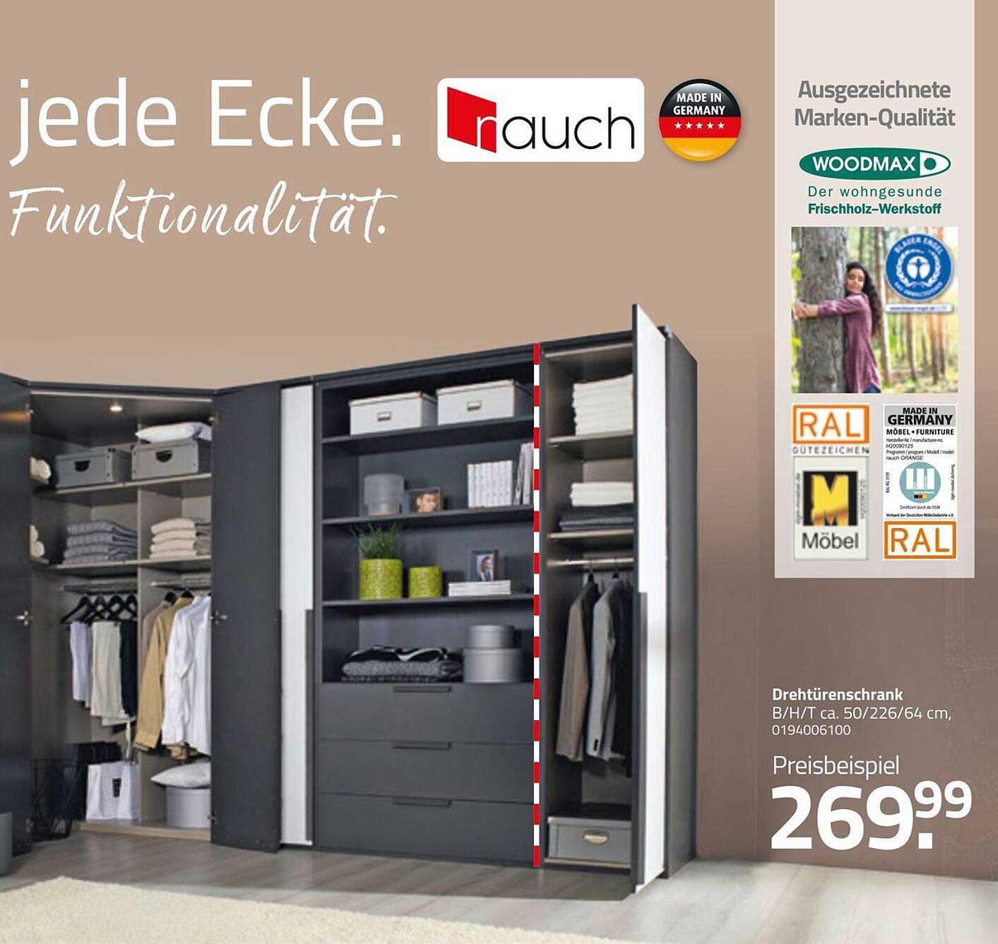Drehständerschrank B/H/T ca. 50/226/64 cm