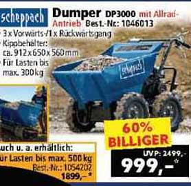Dumper DP3000 mit Allrad-Antrieb