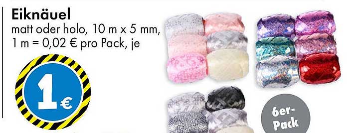 Eiknäuel 6er-Pack - Matten und Holo-Designs