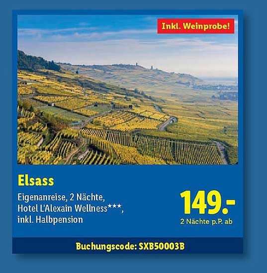 Elsass: 2 Nächte im Hotel L'Alexain Wellness**** inkl. Halbpension und Weinprobe