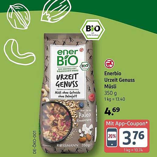 Enerbio Urzeit Genuss Müsli 350 g