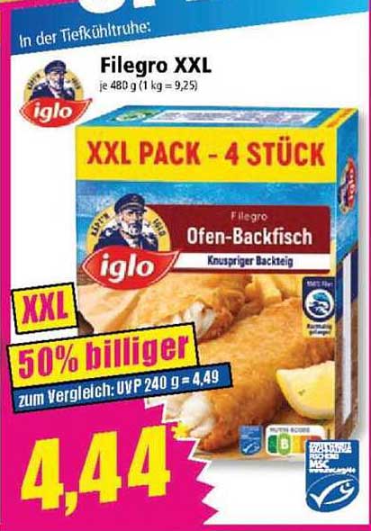 Filegro XXL Ofen-Backfisch