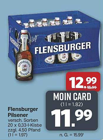 Flensburger Pilsener 20 x 0,33-l-Kiste