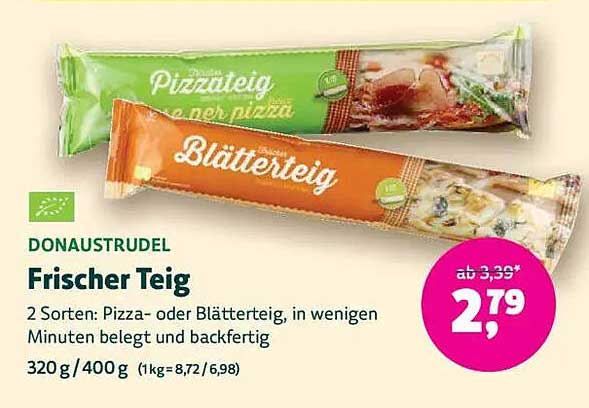 Frischer Teig - Pizza- oder Blätterteig
