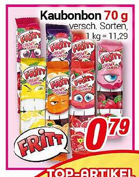 Fritt Kaubonbon 70 g - verschiedene Sorten