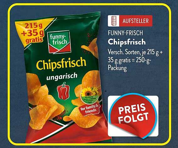 FUNNY-FRISCH Chipsfrisch ungarisch 215 g + 35 g gratis