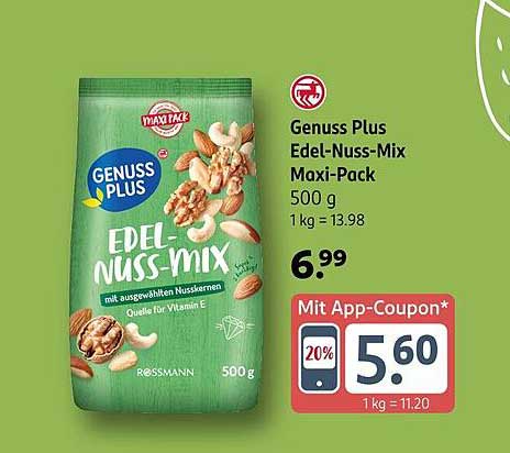 Genuss Plus Edel-Nuss-Mix Maxi-Pack 500 g