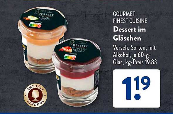 GOURMET FINEST CUISINE Dessert im Gläschen