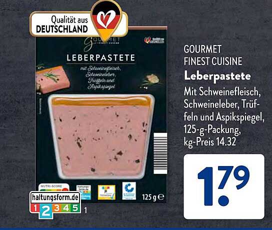 GOURMET FINEST CUISINE Leberpastete 125 g