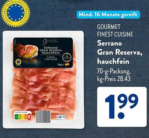 GOURMET Finest Cuisine Serrano Gran Reserva, hauchfein