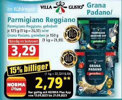 Grana Padano und Parmigiano Reggiano von Villa Gusto