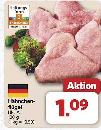 Hähnchenflügel Hkl. A 100 g