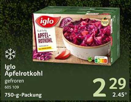 Iglo Apfelrotkohl 750-g-Packung