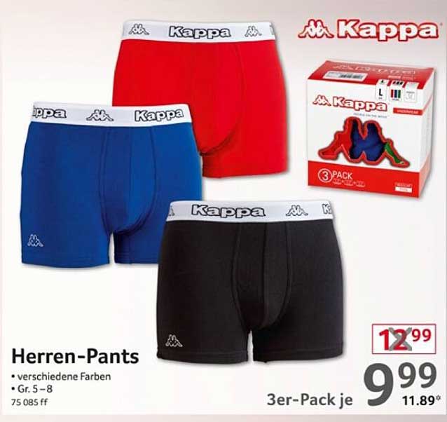 Kappa Herren-Pants – 3er-Pack in verschiedenen Farben