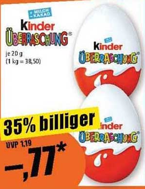 Kinder Überraschung - 35% billiger