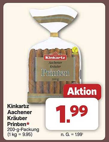 Kinkartz Aachener Kräuter Printen 200-g-Packung