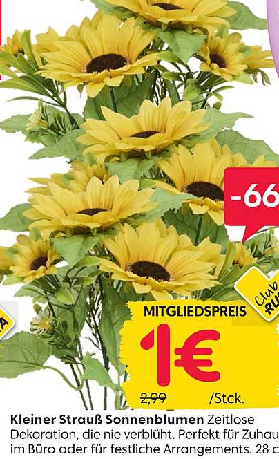 Kleiner Strauß Sonnenblumen - Zeitlose Dekoration
