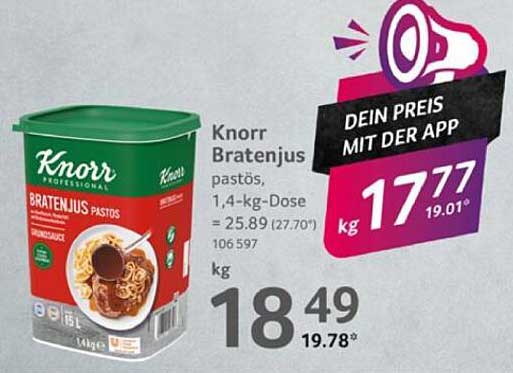 Knorr Bratenjus, 1,4-kg-Dose
