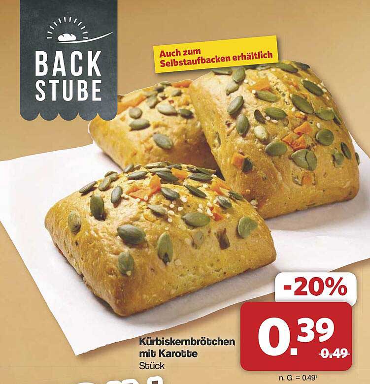 Kürbiskernbrötchen mit Karotte