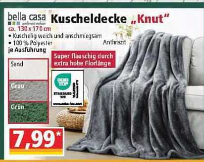 Kuscheldecke "Knut" von bella casa