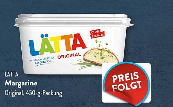 LÄTTA Margarine Original, 450-g-Packung