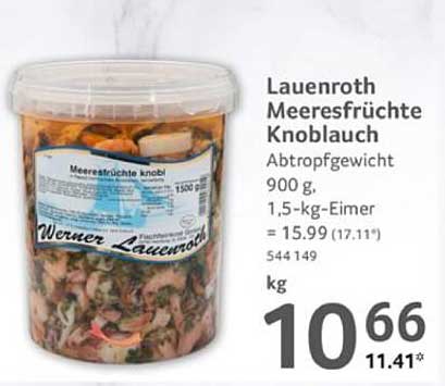 Lauenroth Meeresfrüchte Knoblauch 900 g