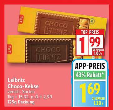 Leibniz Choco-Kekse 125g - Top-Preis!