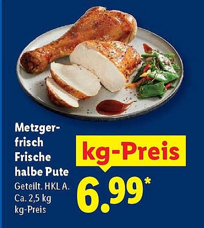 Metzgerfrisch Frische halbe Pute
