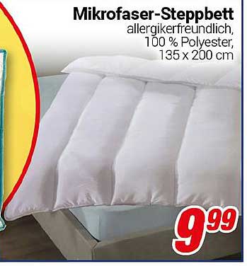 Mikrofaser-Steppbett