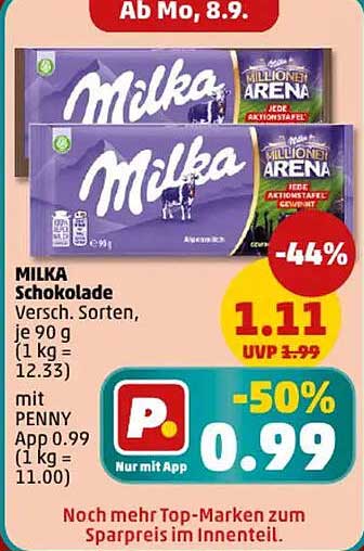 MILKA Schokolade - Verschiedene Sorten, je 90 g