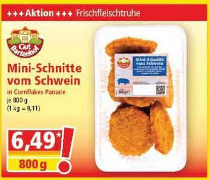 Mini-Schnitte vom Schwein in Cornflakes Panade
