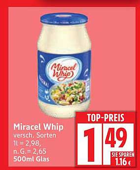 Miracel Whip 500ml - Verschiedene Sorten
