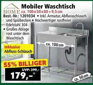 Mobiler Waschtisch