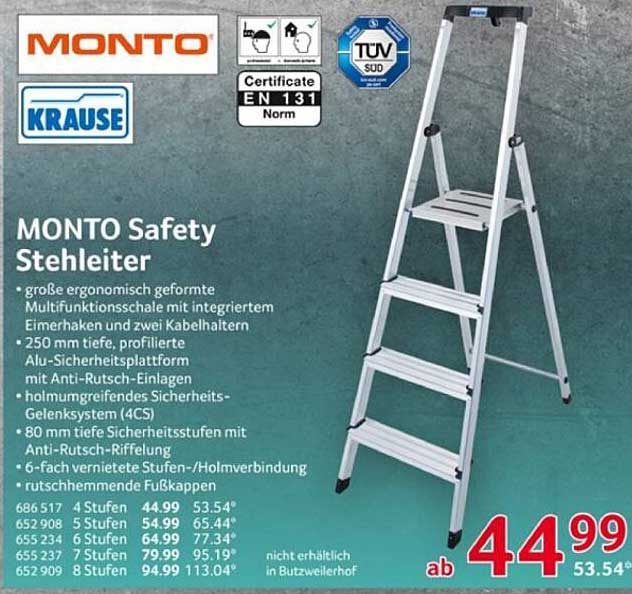 MONTO Safety Stehleiter