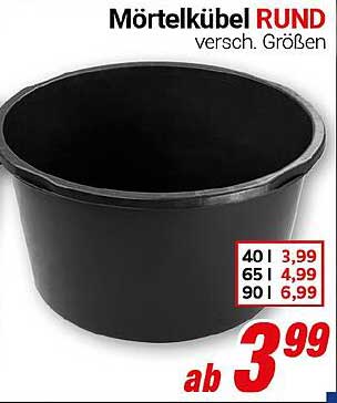 Mörtelkübel RUND - verschiedene Größen