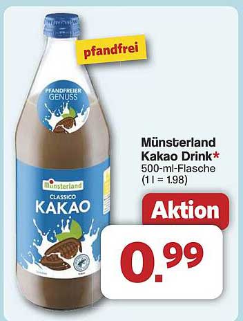 Münsterland Kakao Drink 500 ml – Aktion