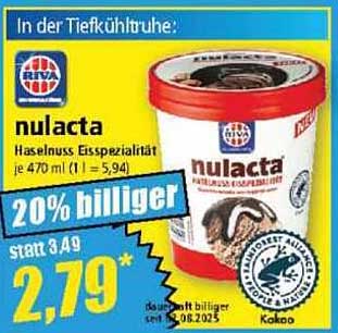 nulacta Haselnuss Eisspezialität 470 ml