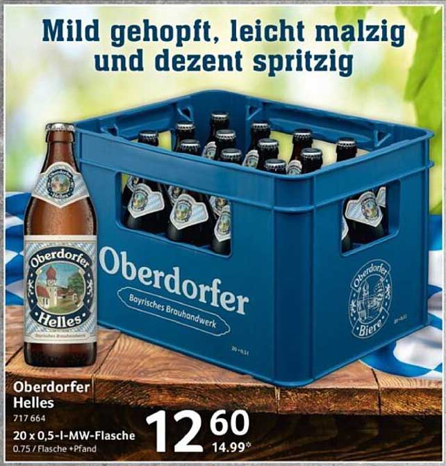 Oberdorfer Helles Bier – 20 x 0,5 l-MW-Flasche