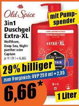 Old Spice 3in1 Duschgel Extra-XL mit Pumpspender