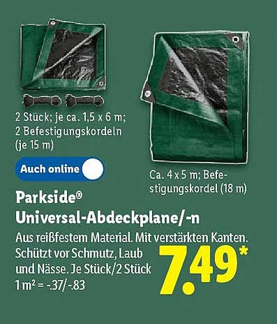 Parkside® Universal-Abdeckplane/-n