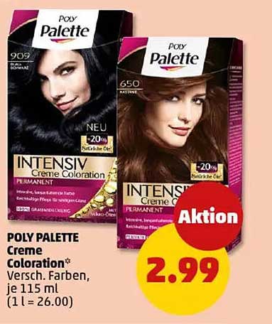 POLY PALETTE Creme Coloration - Versch. Farben, je 115 ml