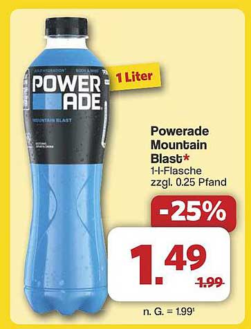 Powerade Mountain Blast 1-Liter-Flasche
