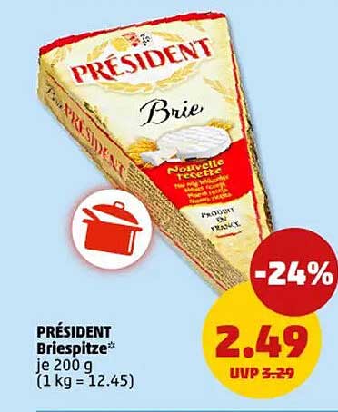 PRÉSIDENT Brie 200 g - Köstlicher Genuss zum kleinen Preis!