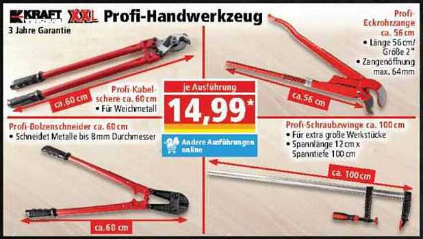 Profi-Handwerkzeug von Kraft XXL – Ihr zuverlässiger Helfer für jedes Projekt