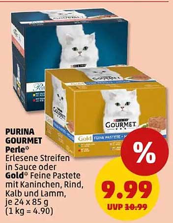 PURINA GOURMET Perle und Gold – Feine Pastete für Ihre Katze