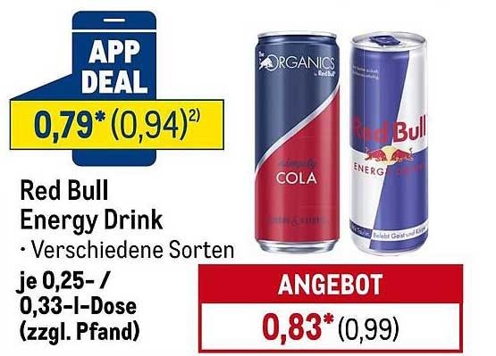 Red Bull Energy Drink - Verschiedene Sorten