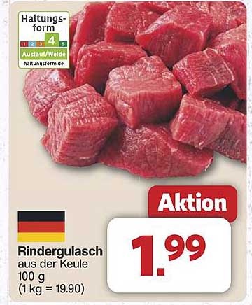 Rindergulasch aus der Keule
